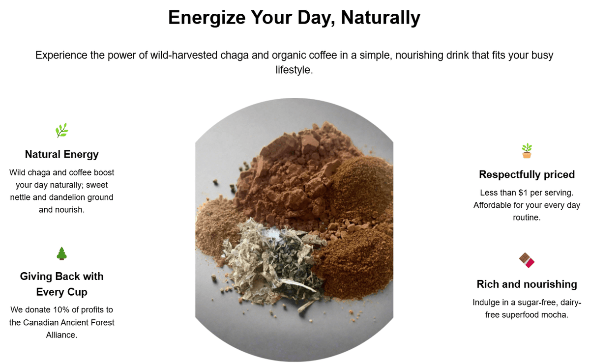 Sacred Grounds Chaga Coffee Mocha